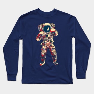 Boxing Astronaut Long Sleeve T-Shirt